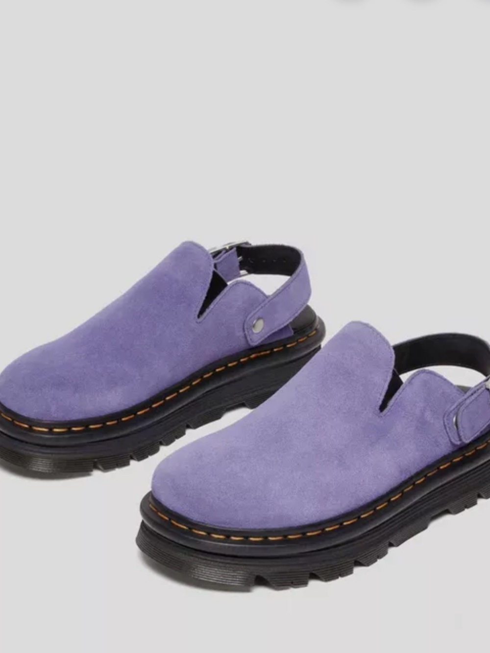 Dr. Martens Zebzag Suede Slip-On Clog with Back Strap